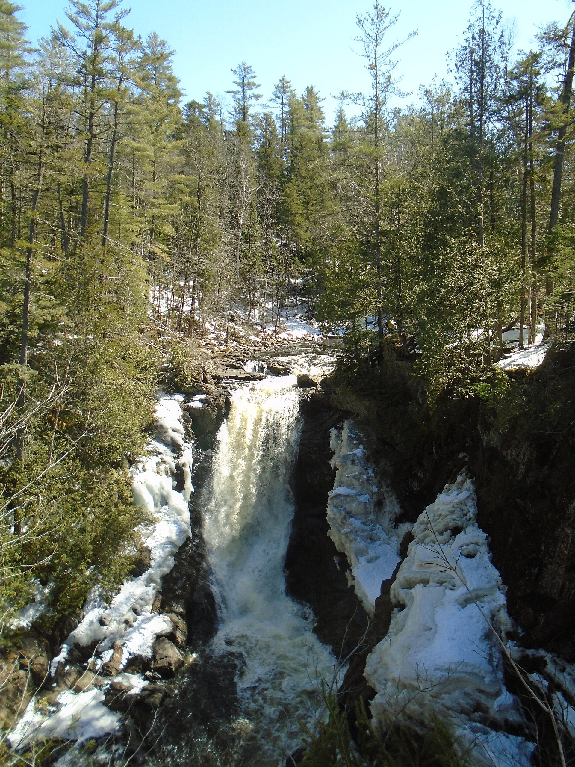 Moxie Falls, 2024-04-09 jpg, Maine (Somerset County)